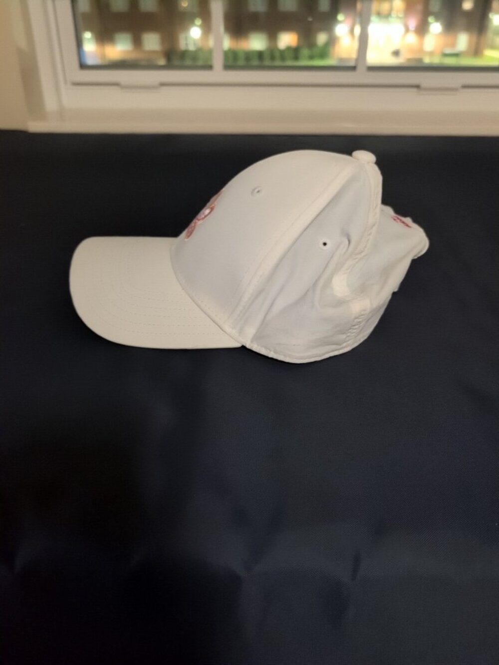 adidas Originals Hat Trefoil Womens Adjustable White Pink Embroidered Logo - Picture 5 of 7